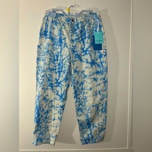 Rachel Comey for Target NWT chambray blue and cream back buckle pants